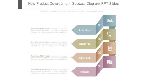 New Product Development Success Diagram Ppt Slides