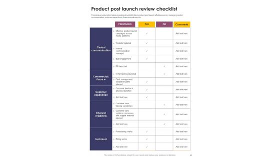 New Product Launch Operations Playbook Template