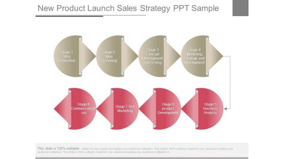 New Product Launch Sales Strategy Ppt Sample