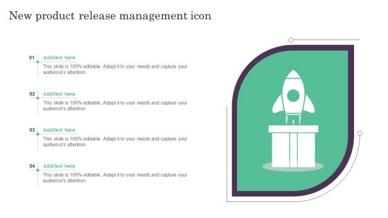 New Product Release Management Icon Ppt PowerPoint Presentation Visual Aids Pictures PDF New Product Release Management Icon Ppt PowerPoint Presentation Visual Aids Pictures PDF