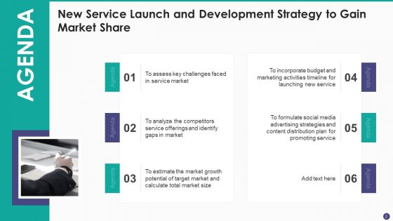 New Service Launch And Development Strategy To Gain Market Share Ppt PowerPoint Presentation Complete Deck With Slides