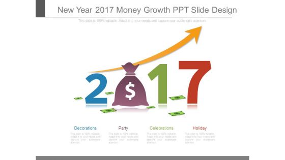 New Year 2017 Money Growth Ppt Slide Design