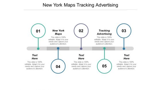New York Maps Tracking Advertising Ppt PowerPoint Presentation Summary Slideshow