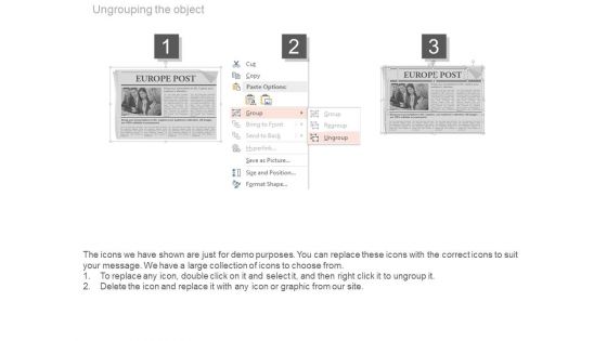 News Paper Design For Europe Post Powerpoint Slides