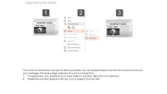 News Paper Diagram For Company News Powerpoint Slides