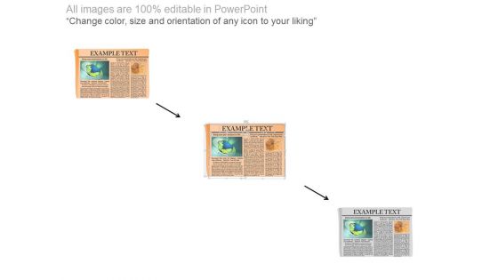 News Paper Infographics Diagram Powerpoint Slides