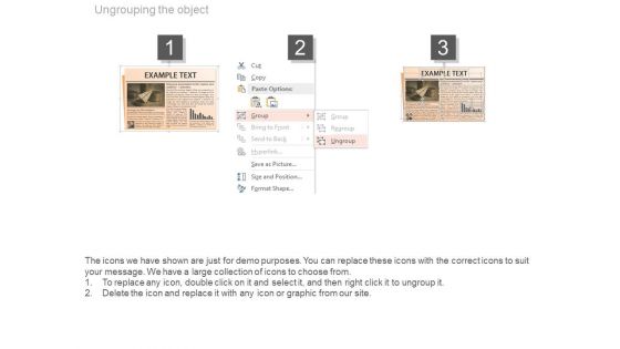 News Paper With Graph And Example Text Powerpoint Slides