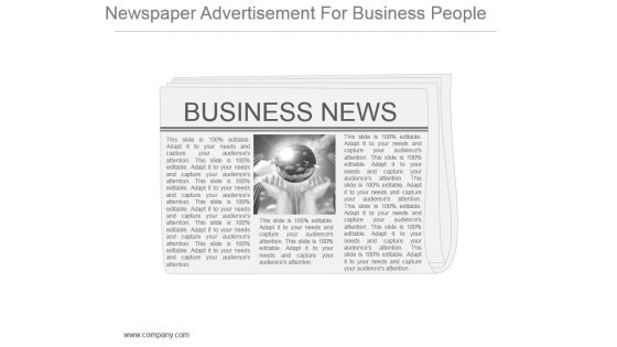 Newspaper Advertisement For Business People Powerpoint Images Newspaper Advertisement For Business People Powerpoint Images