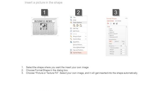 Newspaper Diagram For Global Business News Powerpoint Slides