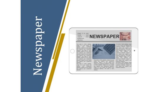 Newspaper Ppt PowerPoint Presentation Pictures Shapes