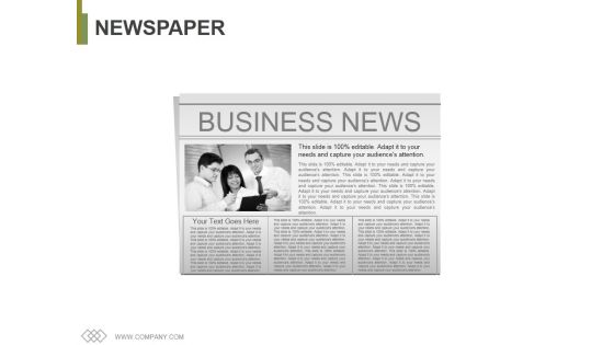 Newspaper Ppt PowerPoint Presentation Portfolio Layout