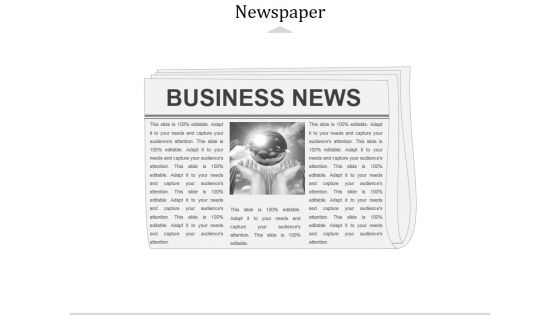Newspaper Ppt PowerPoint Presentation Visual Aids Deck