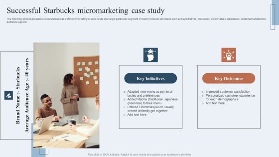 Niche Marketing Guide To Target Specific Customer Groups Successful Starbucks Micromarketing Case Study Professional PDF