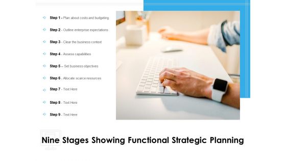 Nine Stages Showing Functional Strategic Planning Ppt PowerPoint Presentation Pictures Show PDF