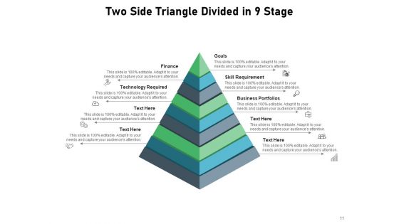 Nine Triangle Infographic Pyramid Finance Ppt PowerPoint Presentation Complete Deck