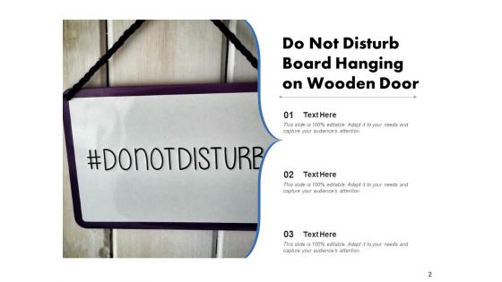 No Disturbance Wooden Door Door Handle Ppt PowerPoint Presentation Complete Deck