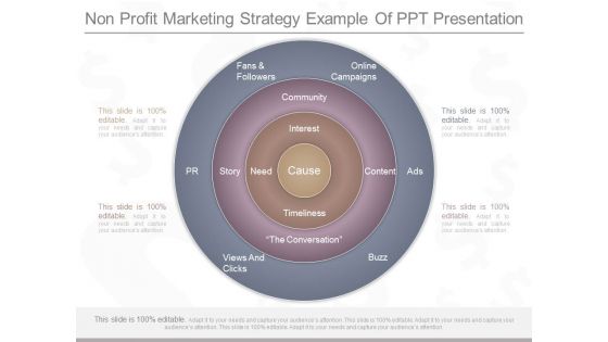 Non Profit Marketing Strategy Example Of Ppt Presentation