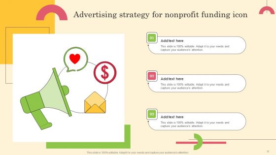 Nonprofit Advertising Strategy Ppt PowerPoint Presentation Complete Deck With Slides