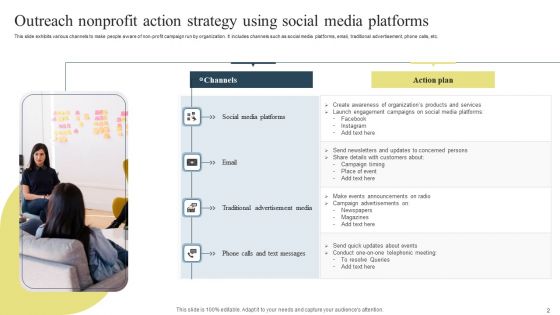 Nonprofit Outreach Strategy Ppt PowerPoint Presentation Complete With Slides