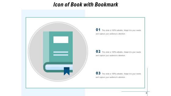 Notebook With Bookmarklet Magnifying Glass Book Ppt PowerPoint Presentation Complete Deck