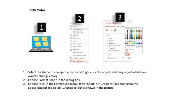 Notes On Laptop For Marketing Plan Example Powerpoint Template