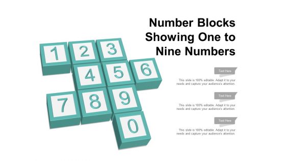 Number Blocks Showing One To Nine Numbers Ppt PowerPoint Presentation Gallery Introduction