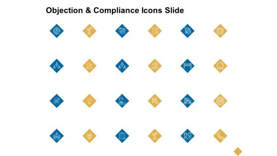 Objection And Compliance Icons Slide Ppt PowerPoint Presentation Styles Pictures