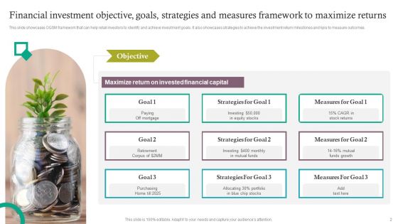Objective Goals Strategies And Measures Framework Ppt PowerPoint Presentation Complete Deck With Slides