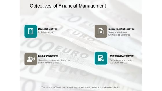 Objectives Of Financial Management Ppt Powerpoint Presentation Outline Background Images
