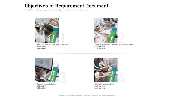 Objectives Of Requirement Document Clipart PDF