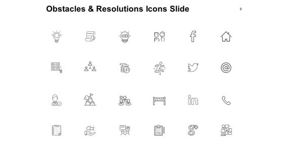 Obstacles And Resolutions Ppt PowerPoint Presentation Complete Deck With Slides