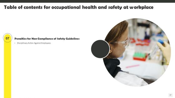 Occupational Health And Safety At Workplace Ppt PowerPoint Presentation Complete Deck With Slides