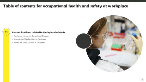 Occupational Health And Safety At Workplace Ppt PowerPoint Presentation Complete Deck With Slides