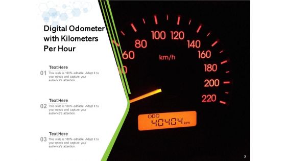 Odograph Scrolling Meter Speed Ppt PowerPoint Presentation Complete Deck