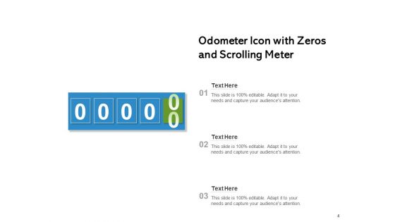 Odograph Scrolling Meter Speed Ppt PowerPoint Presentation Complete Deck