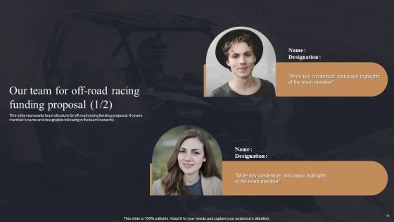 Off Road Racing Funding Proposal Ppt PowerPoint Presentation Complete Deck With Slides