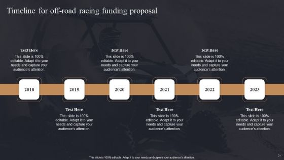 Off Road Racing Funding Proposal Ppt PowerPoint Presentation Complete Deck With Slides
