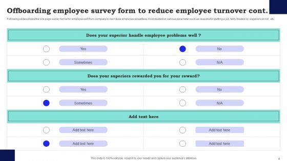 Offboarding Employee Survey Ppt PowerPoint Presentation Complete Deck With Slides Survey