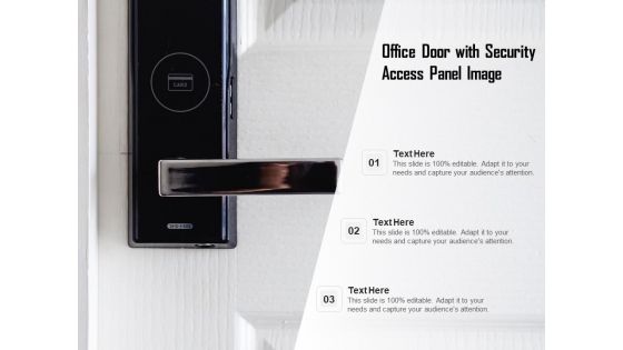 Office Door With Security Access Panel Image Ppt PowerPoint Presentation Icon Topics PDF