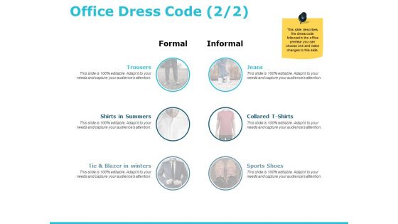 Office Dress Code Business Ppt PowerPoint Presentation Portfolio Rules