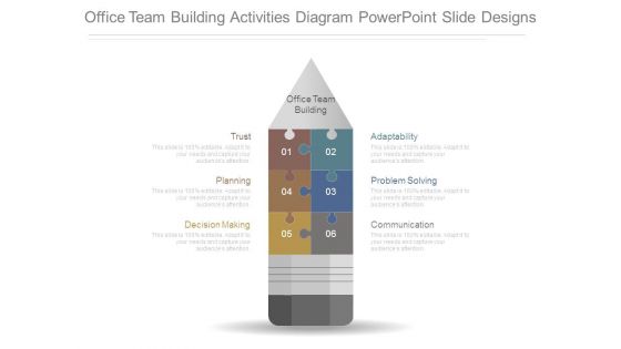Office Team Building Activities Diagram Powerpoint Slide Designs