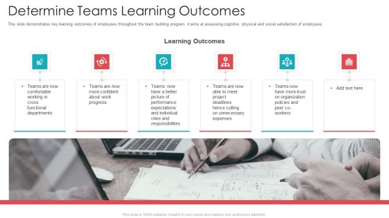 Official Team Collaboration Plan Determine Teams Learning Outcomes Clipart PDF