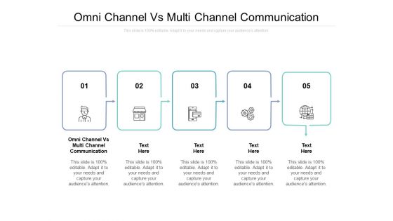Omni Channel Vs Multi Channel Communication Ppt PowerPoint Presentation Gallery Mockup Cpb