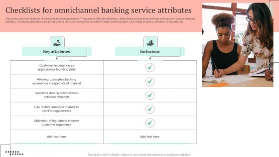 Omnichannel Strategy Implementation For Banking Solutions Checklists For Omnichannel Banking Service Sample PDF Omnichannel Strategy Implementation For Banking Solutions Checklists For Omnichannel Banking Service Sample PDF