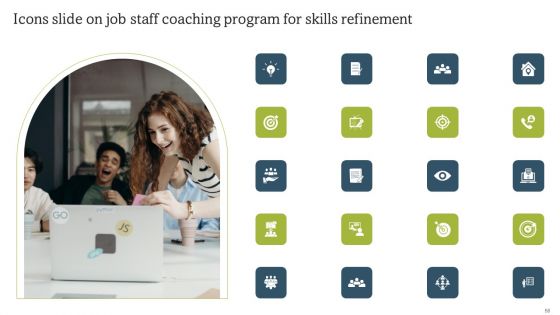 On Job Staff Coaching Program For Skills Refinement Ppt PowerPoint Presentation Complete Deck With Slides