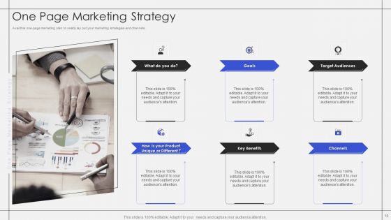 One Page Marketing Strategy Ppt PowerPoint Presentation Complete With Slides