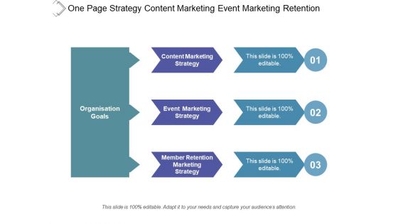 One Page Plan Template With Organization Goals Ppt PowerPoint Presentation Gallery Infographics PDF