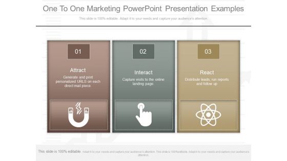 One To One Marketing Powerpoint Presentation Examples