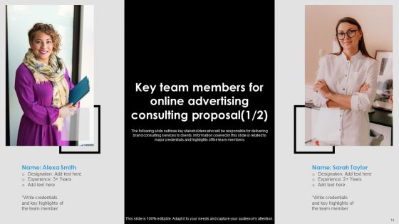 Online Advertising Consulting Proposal Ppt PowerPoint Presentation Complete Deck With Slides