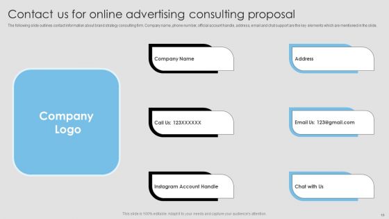 Online Advertising Consulting Proposal Ppt PowerPoint Presentation Complete Deck With Slides